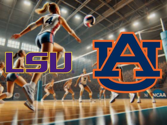 LSU Tigers at Auburn Tigers Women's Volleyball